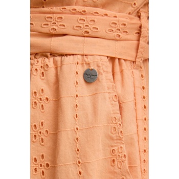 Pepe Jeans Памучен гащеризон Pepe Jeans EDITH в оранжево от памук с v-образно деколте PL230514 (PL230514)