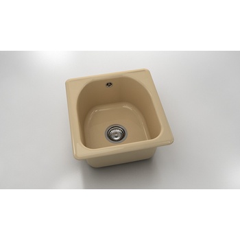 Image 1 of FAT Кръгла мивка Classic 217, Polymer marble, 04 Розов оникс, с включен сифон