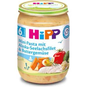 Hipp пюре Рибно меню паста с филе от треска от Аляска и зеленчуци - 190 г