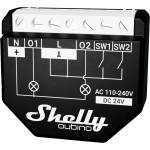 Shelly Микромодул Smart реле 2х On/Off 10A с мерител изисква неутрала Shelly Qubino Wave 2PM - 269015S (SHELLY QUBINO WAVE 2PM)