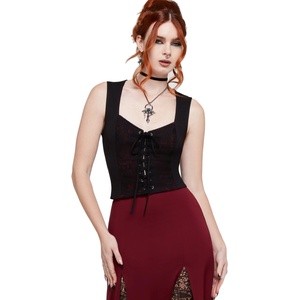 KILLSTAR дамски потник (top) KILLSTAR - Nocturne Kiss - RED - KSRA014326