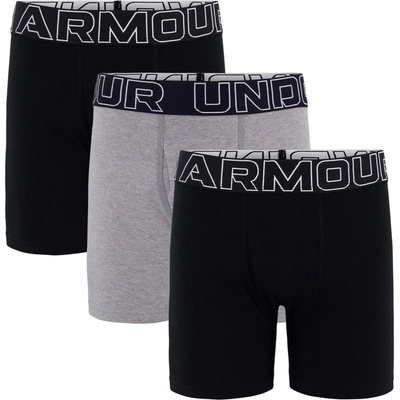 Under Armour Детски боксерки Under Armour 3pk Cotton Boxers Junior Boys - Blk/Blk/Gry