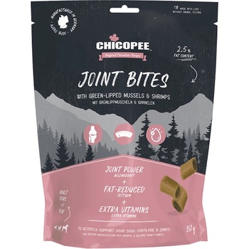 Chicopee Joint Bites - Лакомство/ награди за кучета, вкусни хапки за стави със зеленоусти миди и скариди, 350 гр