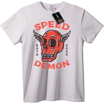 NOONEBRAND Тениска Демоничен череп със скорост - 3XL, Black