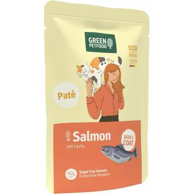 Green Petfood Adult Paté losos Kůže a srst 8 x 85 g