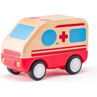 Woody Auto sanitka so zvukmi a svetlom, zotrvačník