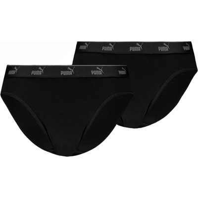 Puma Dámske nohavičky Elements Cotton Briefs 2P čierna
