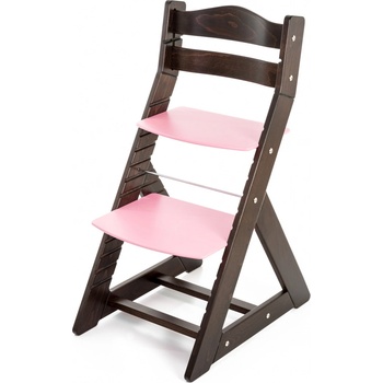 Hajdalánek Rostoucí židle Maja opěrka do kulata wenge / růžová