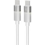 AVAX Кабел за зареждане USB-C - USB-C, 60W, 1 m, AVAX "CB316 Glowy", бял AVAX_CB316 (AVAX CB316)