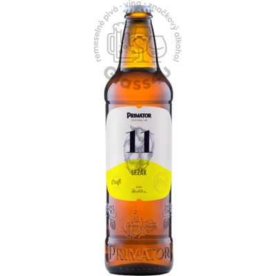 Primátor ležiak 11° 4,7% 0,5 l (sklo)