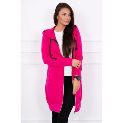 Dámská mikina s kapucňou a vreckami MI8924 fucshia
