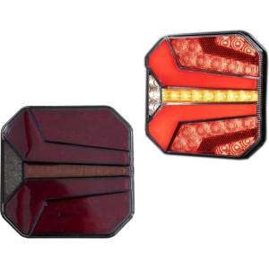  Led Стоп с 4 Функции за Ремарке / Камион - габарит, стоп , динамичен мигач, задна светлина, 24v