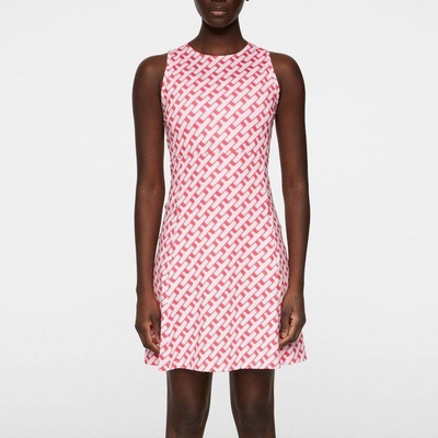 J.Lindeberg Cora Print Geo Pink Šaty