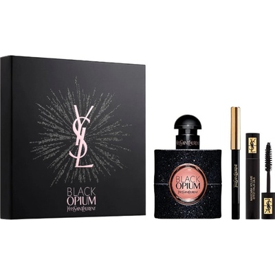 Yves Saint Laurent Opium Black EDT 50 ml + riasenka 2 ml + ceruzka na oči 0,8 g darčeková sada