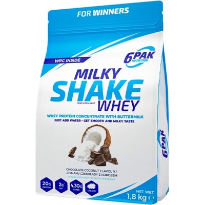 6PAK Nutrition Milky Shake Whey [1800 грама] Шоколад с кокос