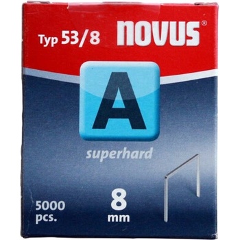 Novus Скоби за такери Type A53 Superhard, 11.3х8х0.75 мм, 5000 бр. Novus (042-0517)