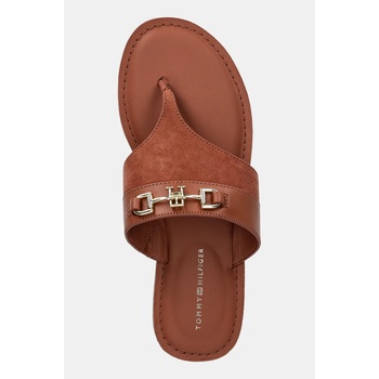 Tommy Hilfiger Кожени джапанки Tommy Hilfiger MIXED LEATHER HORSEBIT THONG (FW0FW08506)