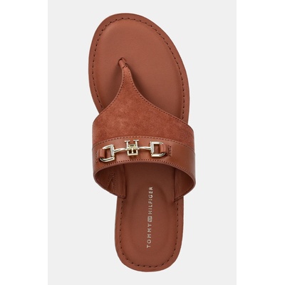 Tommy Hilfiger Кожени джапанки Tommy Hilfiger MIXED LEATHER HORSEBIT THONG (FW0FW08506)