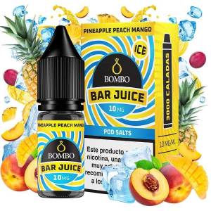 Bombo Bar Juice Pineapple Peach Mango Ice Nic Salts 10ml