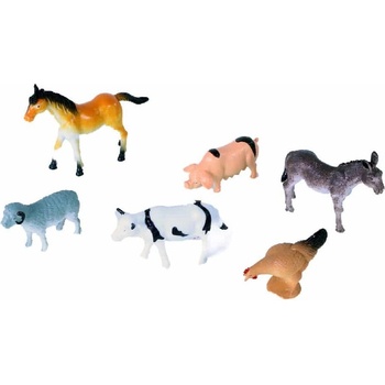 Rappa Комплект фигурки Животни от фермата - 6 броя, 5-6 см (208032)