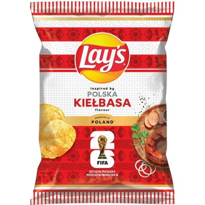 Lay's PL Kiełbasa bramborové chipsy s příchutí polské klobásy 130 g