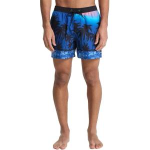 Quiksilver Бански гащета Quiksilver Everyday Printed Volley 15´´ swimming shorts - Blue (Monaco Blue Thermotropics)