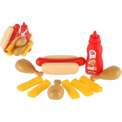 Teddies Sada potravin 11ks plast v síťce 12x7x12cm