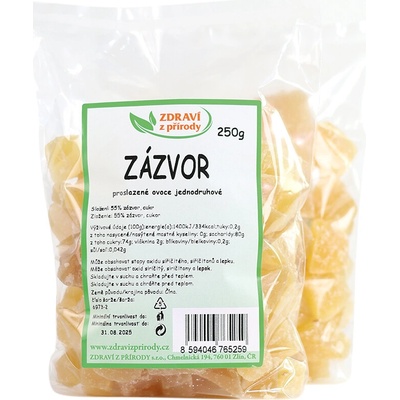Zázvor kostky proslazený 250 g ZP