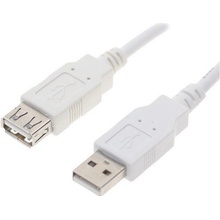 Logo 40610 USB predlžovačka (2.0), USB A samec - USB A samica, 0.3m, bílý