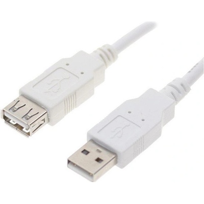 Logo 40610 USB predlžovačka (2.0), USB A samec - USB A samica, 0.3m, bílý