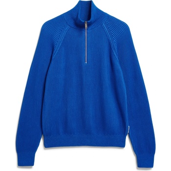 ARMEDANGELS Дамски пуловер ARMEDANGELS Women's Troyer Vanisé Knit Sweater Jumper - Dynamo Blue / Light Dynamo Blue (117-3695-0214)