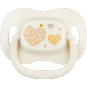 Canpol Силиконова залъгалка Canpol - Newborn Baby, 0-6 месеца, бяла (22/580_bei) - baby