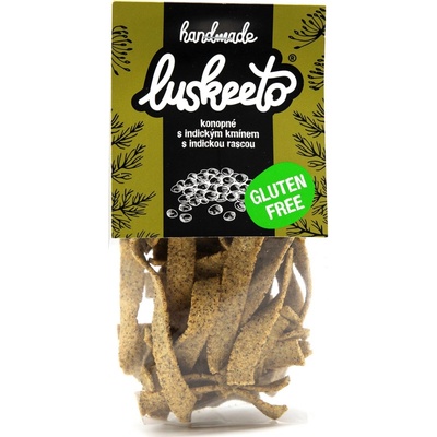 Luskeeto Luštěninové krekry konopné s indickým kmínem 70 g