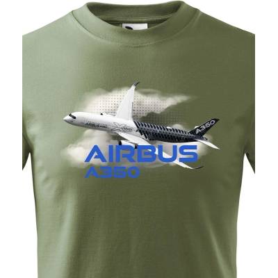 Dětské tričko Airbus A350 MilitaryCanvas Dětské tričko Bezvatriko.cz 3225