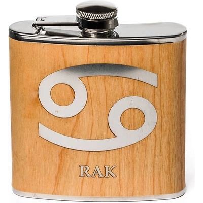 Ploskačka gravír znamenie zverokruhu Rak 180 ml