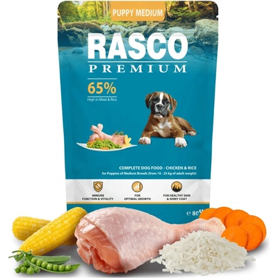 Vzorka Rasco Dog Puppy & Junior Medium 80 g