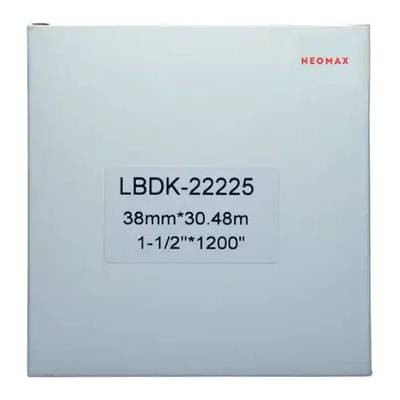 NEOMAX ЛЕНТА ЗА ЕТИКЕТНИ ПРИНТЕРИ BROTHER ТИП QP - CONTINUOUS PAPER TAPE - 38 mm x 30, 48 m - DK22225 (DK-22225) - PNLB-22225 - NEOMAX (300BRADK22225N)