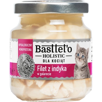 Basttet'o Holistické morčacie filé v želé pre mačiatka 130 g