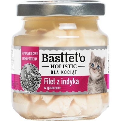 Basttet'o Holistické morčacie filé v želé pre mačiatka 130 g