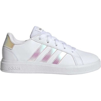 adidas Grand Court 2.0 K cloud white/iridescent/cloud white Bílá – Zboží Dáma adidas Grand Court 2.0 K cloud white/iridescent/cloud white Bílá – Zboží Dáma