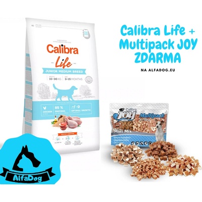 Calibra Dog Life Junior Medium Breed Chicken 12 kg