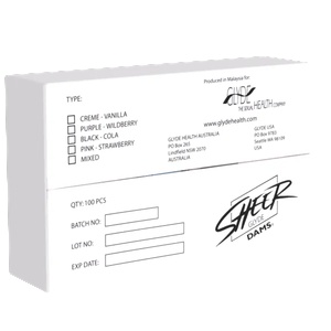 GLYDE Dams Vanilla 100 pack