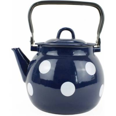 RADOST enamel Smaltovaný čajník PUNTÍK modrý 3,5l 00000-I271301