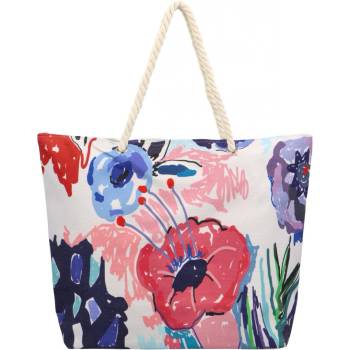 Krásná plážová kabelka přes rameno Irilla béžová/květy