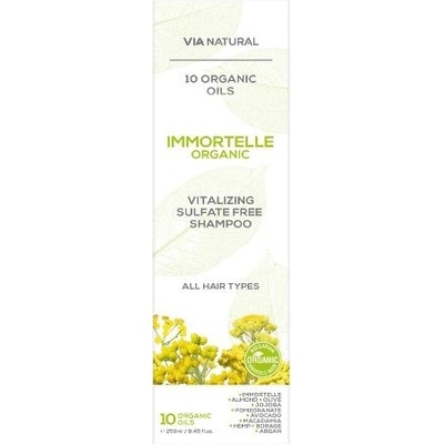 Via natural Vyživující šampon na vlasy s bio slaměnkou 250 ml