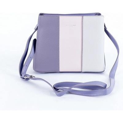 David Jones Tříoddílová crossbody kabelka 6939-1 fialová