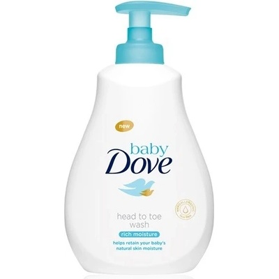BabyDove Rich Moisture umývací gél na celé telo aj vlásky 200 ml