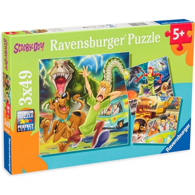 Ravensburger Пъзел Ravensburger от 3 x 49 части - Скуби Ду (05242)
