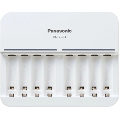 Panasonic Eneloop Charger BQ-CC63E - зарядно с 8 гнезда за презареждаеми батерии (бял)