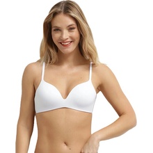 DIM INVISIBLE WIRELESS PADDED BRA biela